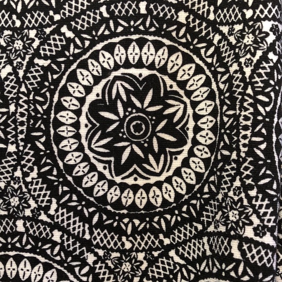 EUC Black & White Medallion Knit Dress | Size Small - Picture 2 of 4